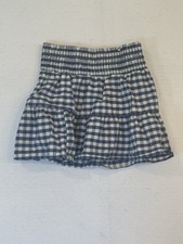 Girls Gingham Skirt – Cat & Jack Size XS 6 Blue Check Elastic Waist Girls' Skirt price