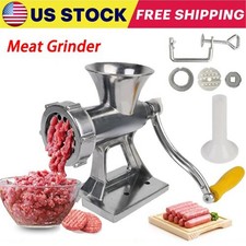 Heavy Duty Meat Grinder Mincer Stuffer Manual Sausage Filler Sauce Maker Machine Meat Grinders price