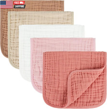 Muslin Burp Cloths 100% Cotton Baby Burp Cloths Soft, Absorbent 10X20 Inches for Baby Towel price