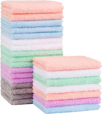 24 Pack Baby Coral Fleece Towels 7x9 Soft Absorbent for Newborns & Toddlers Baby Towel price