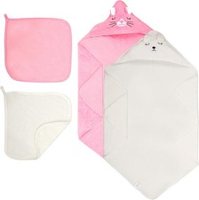 4-Pack Baby Bath Towels,Set of 2 Hooded Baby Bath Towels and 2 Baby Face Towels, Baby Towel price