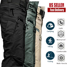 Mens Cargo Pants Work Combat Pants Outdoor Hiking Waterproof Trousers Tactical Pants (Outdoor) price