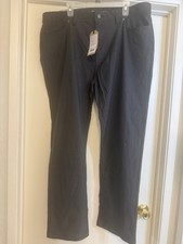prAna Men’s Gray Brion Slim Tapered Stretch Pants Waist 42 New w/ Tags Pants (Outdoor) price