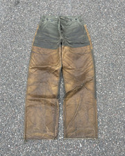 Filson Colorblock Green/Brown Cotton Canvas Workwear Pants 34 Straight Leg Pants (Outdoor) price