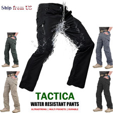 Men's Tactical Cargo Pants Waterproof Multi Pockets Work Hiking Outdoor Stretch Pants (Outdoor) price
