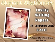 Elegant Stationery | Luxury Writing Papers  | -30 sheets | Writing Paper #011 Pre-printed Forms & Notebooks price