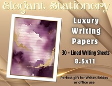 Elegant Stationery | Luxury Writing Papers  | -30 sheets | Writing Paper #030 Pre-printed Forms & Notebooks price