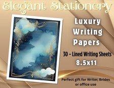 Elegant Stationery | Luxury Writing Papers  | -30 sheets | Writing Paper #039 Pre-printed Forms & Notebooks price