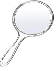 Hand Mirror Double-Sided Handheld Mirror 1X/ 2X Magnifying Mirror with Handle Tr Makeup Mirror price