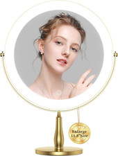 Extra Large Lighted Makeup Mirror 1X/10X, Dimmable 3-Color LED, 360° Swivel Makeup Mirror price