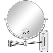 Auxmir Wall Mounted Makeup Mirror, 8 Inch 1X/20X Double Sided Magnifying Mirr... Makeup Mirror price