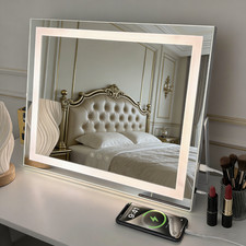 Hollywood LED Vanity Makeup Mirror with 3 Color Modes 5X Magnifier USB Charging Makeup Mirror price