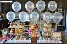 DIY 7" 12" 36" Clear Latex Balloons Confetti Ballon Party Supplies Baby Shower Birthday & Party price