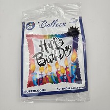 Happy Birthday Polka Dot Candles 18 Inch Mylar-Foil Balloon Pkg/5 Birthday & Party price