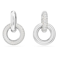 Brand New Swarovski Dextera Hoop Earrings Clear Silver Jewelry 5671807 Swarovski Earrings price
