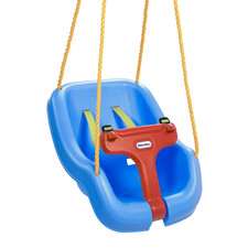 2-in-1 Toddler Baby Swing High Back Seat Blue Indoor Outdoor Secure Straps Baby Swing price
