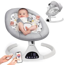 Baby Swing Electric Baby Rocker Infant Swing w/ Noise, 5 Sway Speeds & Bluetooth Baby Swing price