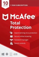 McAfee Total Protection 2026 10 Devices 1 Year Antivirus Security Antivirus Software price
