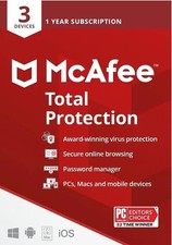 McAfee Total Protection 2026 3 Devices 1 Year Antivirus Security Antivirus Software price