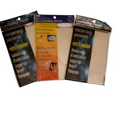 TDE Systems 4x6 Laminating Pouches 60 Pieces Lot Of 3 ID's Badges Photos Cards Lamination System price