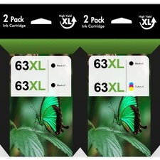 63 XL Ink Cartridges for HP Envy 4516 4520 4522 OfficeJet 3830 4650 5255 Printer Cartridges price