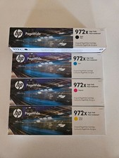 Genuine HP 972X Ink Cartridges Set of 4 Black Cyan Magenta Yellow New Sealed Cartridges price