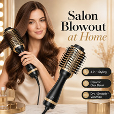 4-in-1 Hot Air Brush Hair Dryer Volumizer Styler Curling Straightening Brush Hair Stylers price