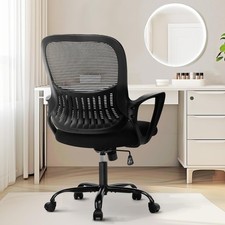 Sweetcrispy Home Office Managerial Executive Chair with Ergonomic Design, Mid-Ba Executive Chair price