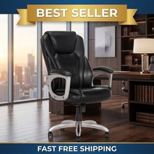 Serta Heavy-Duty Executive Leather Commercial Office Chair Memory Foam Wheels Executive Chair price