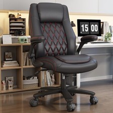 High Back Executive Office Chair PU Leather Computer Desk Chair Rubber Wheels Executive Chair price