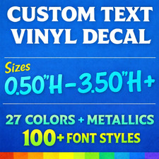 Custom Text Vinyl Lettering Sticker Decal Window Trailer Business Car Name Boat! Fridge Sticker price