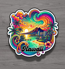 Hawaii Fridge Magnet or Laptop Sticker Fridge Sticker price