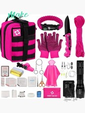Emergency Survival Kit First Aid Kit 65 Piece Tactical Molle Pouch Unisex Backpack price