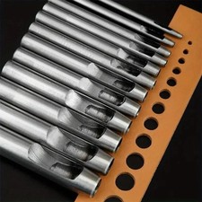 10 PCS Heavy Duty Leather Hollow Hole Punch Set DIY Craft Hand Tools 0.5-5mm NEW Hole Punch price