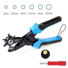 10" Heavy Duty Leather Hole Punch Pliers - 6 Sizes Belt Hole Puncher Tool Hole Punch price