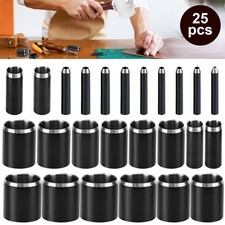 25pcs Leather Circle Cutter Tool Set 1-25mm Steel Round Hole Punch Cutting Dies Hole Punch price