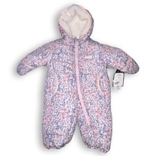 Oshkosh Infant Baby Body Coat Size 3/6 Months Fleece Lined Floral Brand New NWT Baby Coat price