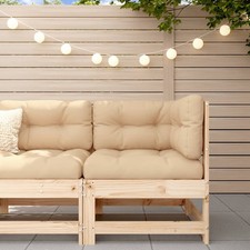 Corner Sofa with Cushions Solid Wood Pine Corner Sofa / Set price