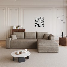 95" Boneless Couch L Shape Sectional Cloud Sofa Set Right Chaise for Living Room Corner Sofa / Set price