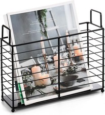 Metal Magazine Rack, Newspaper Book Tablet Storage Basket, File Holder Mail Magazine Rack / Newspaper Rack price