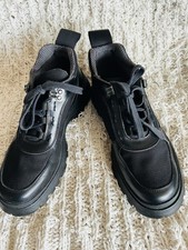 Prada Excellent Condition Women’s Trekking Shoes / Boots Black Trekking Shoes & Boots price