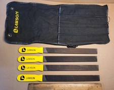 Lawson Brand 4 Pc File Set Machinist Industrial Files In Pouch 14" Total Length File price