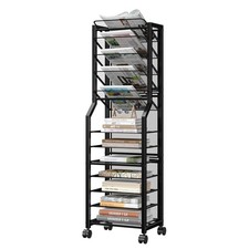 Simple Trending 12 Tier Rolling File Cartdesk File Organizer Sliding Trays And File price
