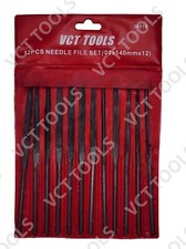 12PC Needle File Set Assorted Precision 5.5" long, Pattern Cut, Hobby Jeweler File price