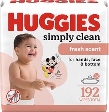 Huggies Simply Clean Fresh Scent Baby Wipes, 3 Flip-Top Packs of 64 -  192 Wipes Baby Wipes price