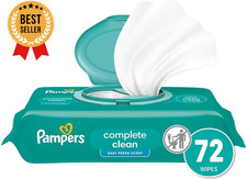 Baby Wipes Complete Clean Fresh Scented Gently Cleans Head to Toe 72 Count Baby Wipes price