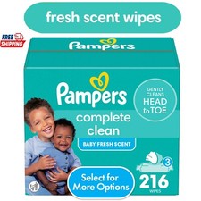 Pampers Baby Fresh Baby Wipes 3-Pack 216 Wipes (Select for More Options) Baby Wipes price