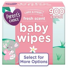 Parent's Choice Fresh Scent Baby Wipes, 900 Count Baby Wipes price