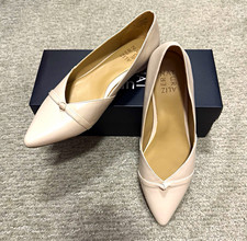 Naturalizer Women’s Beige Patent Leather Pointed Toe Bow Comfort Flats 7.5M Ballet Flats price