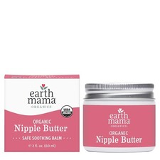 NEW Earth Mama Organic Nipple Butter Cream Lanolin-Free Safe, Soothing Balm Nipple Cream price